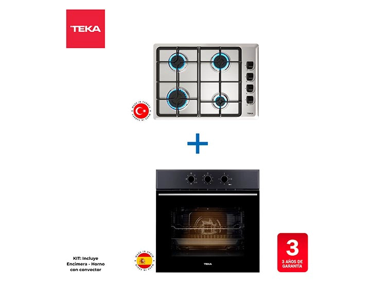 KIT TEKA HORNO HSB 610 + ENCIMERA HLX 540  - 2
