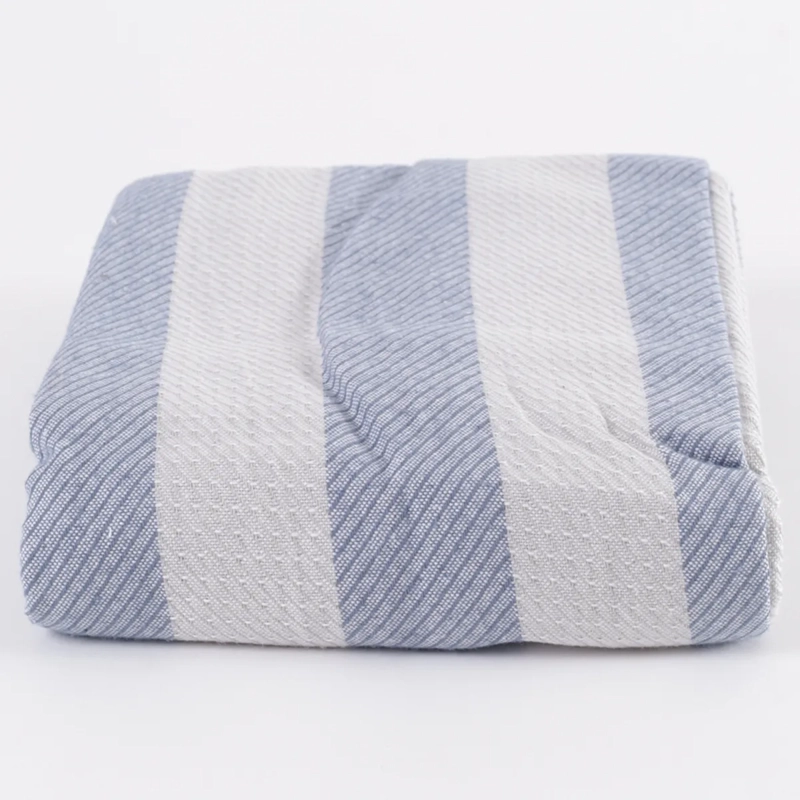 CORTINA RIPLEY HOME BAÑO LINEAS BLUE 180X180CM ALGODÓN - 3