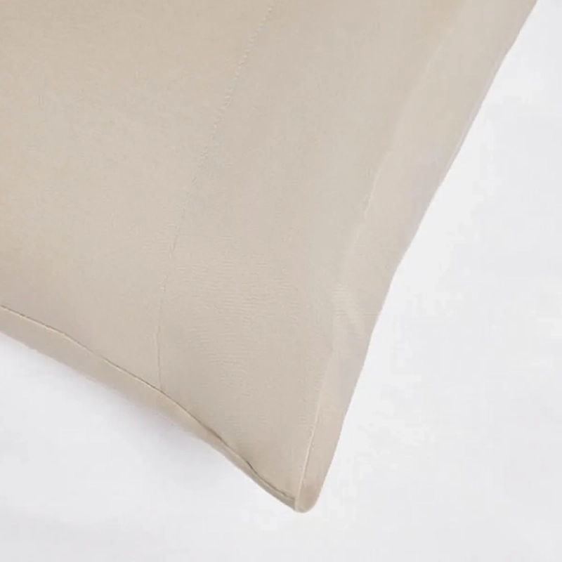 SET X2 FUNDAS ALMOHADA RIPLEY HOME 200 HILOS 50X90 CM TAUPE - 3