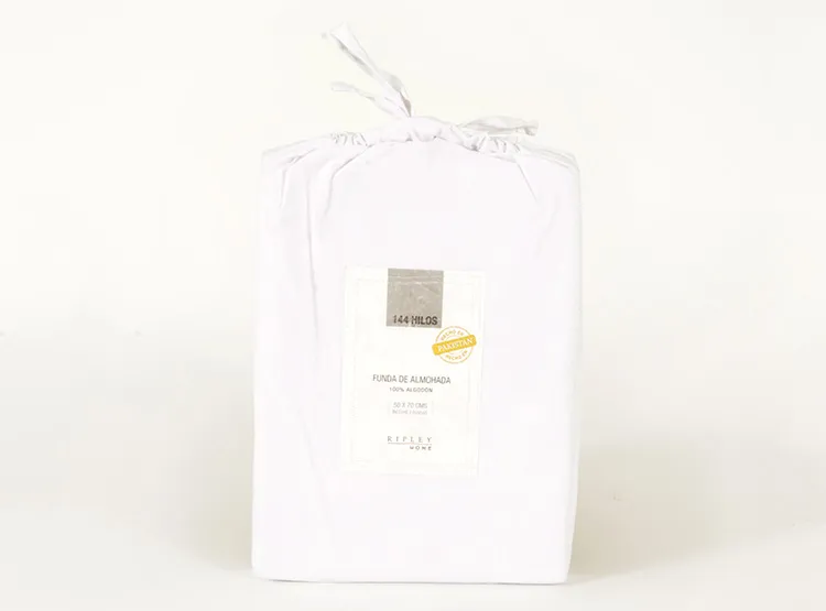 SET 2 FUNDAS RIPLEY HOME LISO 144H BLANCO 50X70 CM - 5