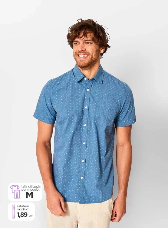 CAMISA REGATTA MANGA CORTA ALCE - 1