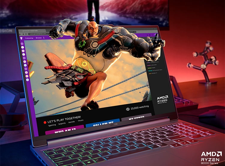 NOTEBOOK LENOVO LEGION SLIM 5 AMD RYZEN 7 16GB RAM 1TB SSD NVIDIA RTX 4060 16” WQXGA - 10