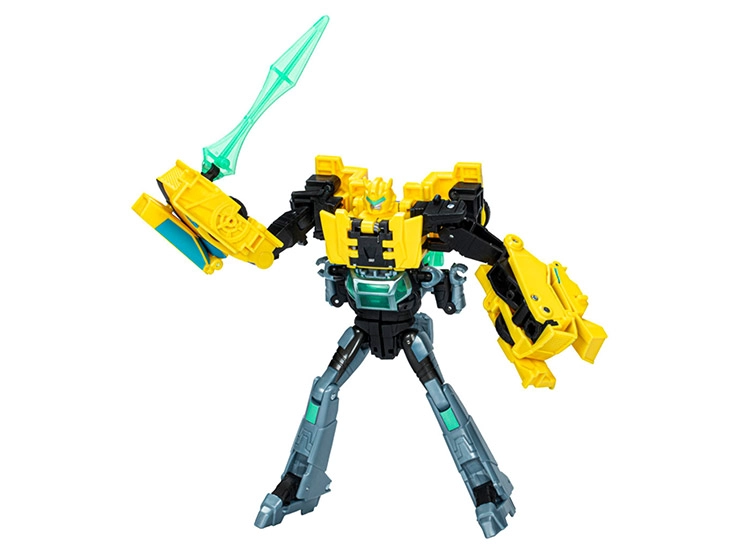 FIGURA DE ACCIÓN TRANSFORMERS EARTH SPARK CYBER-COMBINER BUMBLEBEE Y MO MALTO - 1