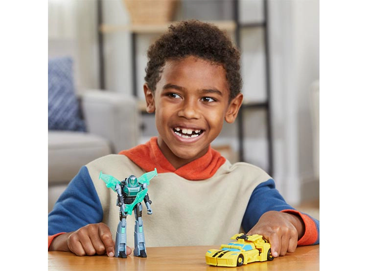 FIGURA DE ACCIÓN TRANSFORMERS EARTH SPARK CYBER-COMBINER BUMBLEBEE Y MO MALTO - 11