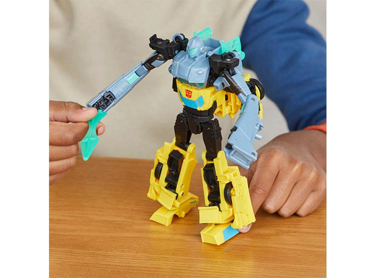 FIGURA DE ACCIÓN TRANSFORMERS EARTH SPARK CYBER-COMBINER BUMBLEBEE Y MO MALTO - 9