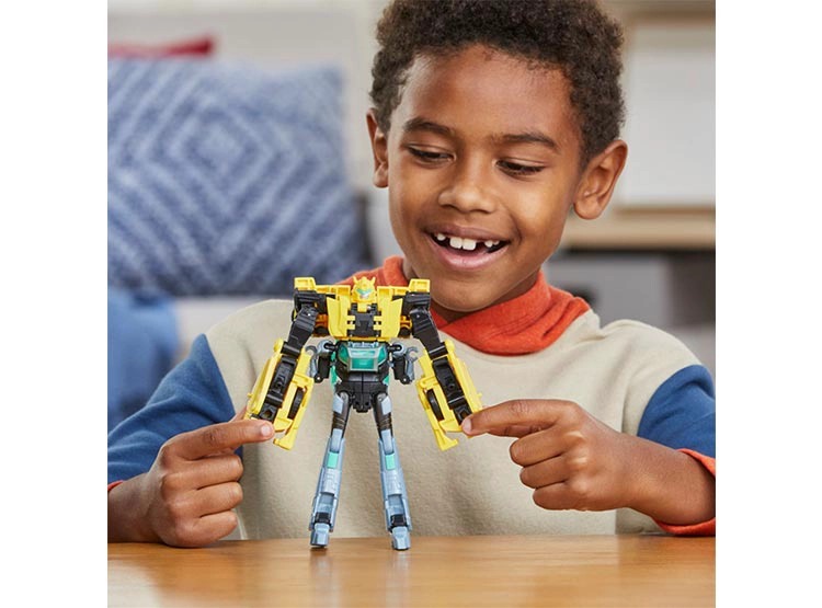 FIGURA DE ACCIÓN TRANSFORMERS EARTH SPARK CYBER-COMBINER BUMBLEBEE Y MO MALTO - 10