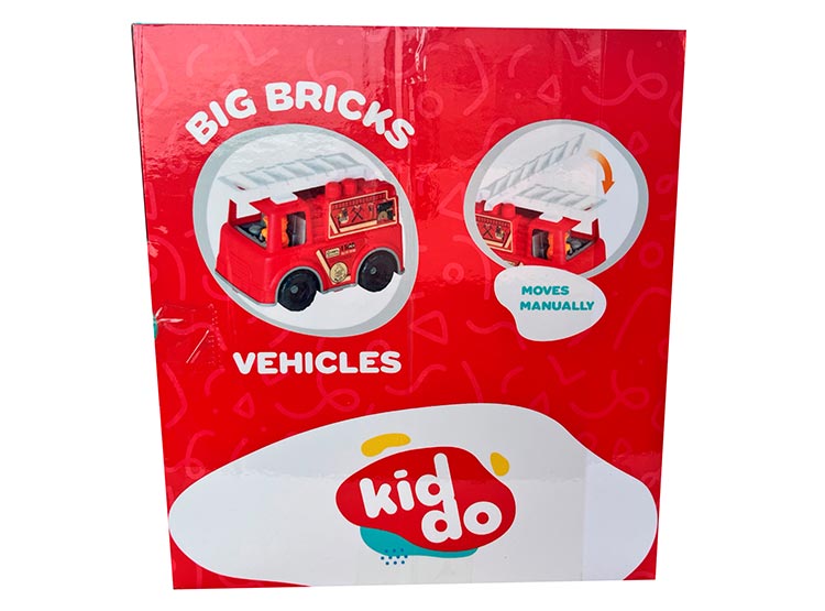 VEHÍCULO BIG BRICKS KID DO 30CM 15 BLOQUES - 3