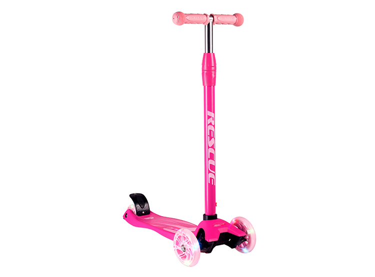 TRISCOOTER MAXI AJUSTABLE FUCSIA CON LUCES - 1