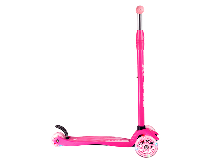 TRISCOOTER MAXI AJUSTABLE FUCSIA CON LUCES - 2