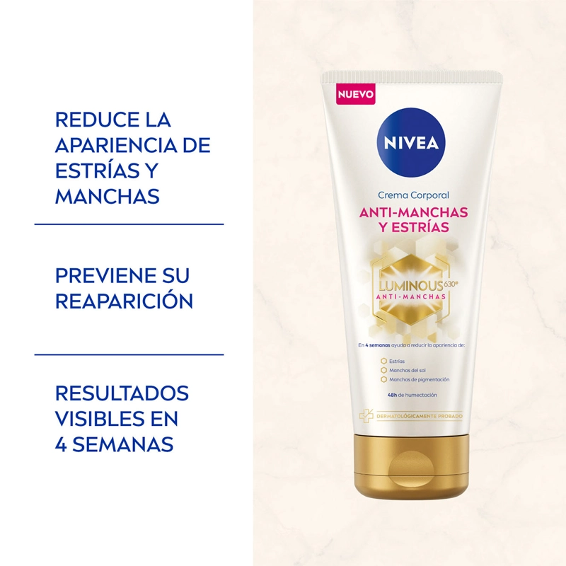 CREMA CORPORAL NIVEA HIDRATANTE ANTIESTRIAS LUMINOUS630 200 ML - 3