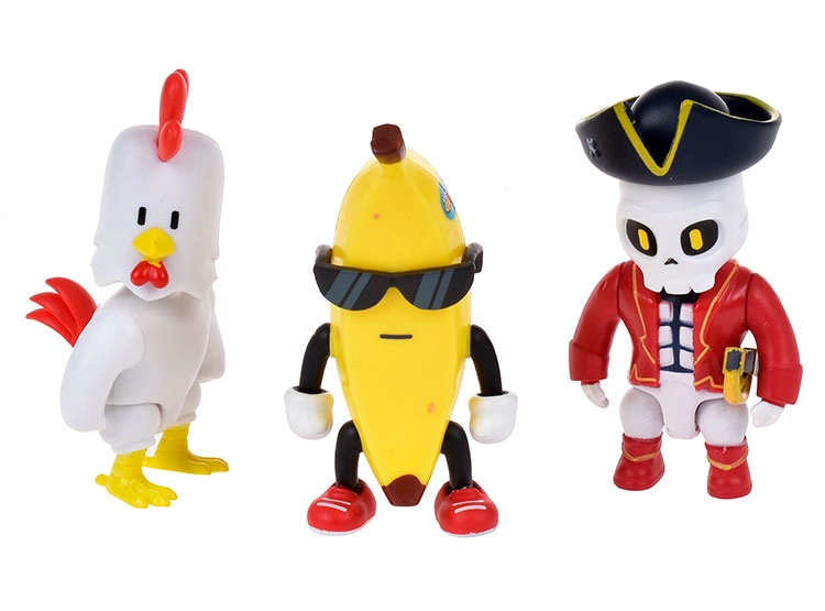 PACK 3 FIGURAS 8 CMS ARTICULADAS STUMBLE GUYS - MODELO ALEATORIO - 2
