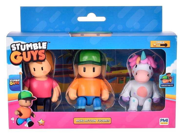 PACK 3 FIGURAS 8 CMS ARTICULADAS STUMBLE GUYS - MODELO ALEATORIO - 4