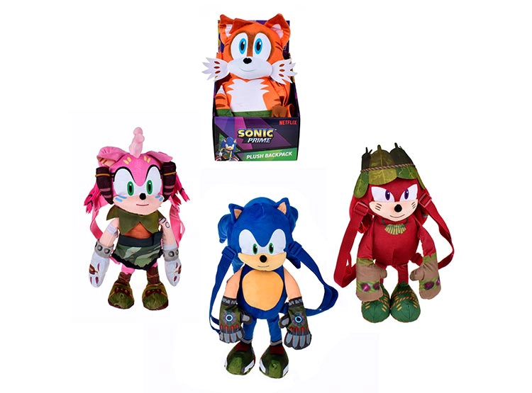 PELUCHE MOCHILA SONIC 30 CMS - MODELO ALEATORIO - 1