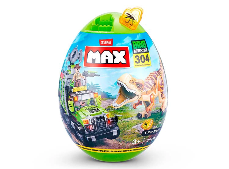 SET 304 BLOQUES MAX DINO ESCAPE EN HUEVO  - 5