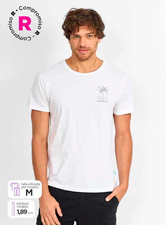 POLERA MANGA CORTA ALGODÓN HOMBRE CLOUDBREAK PRINT