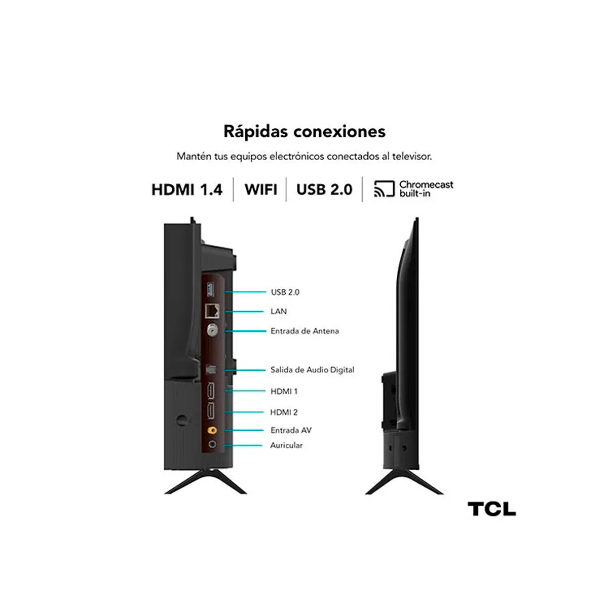 SMART TV TCL FHD 43" S4500 Negro, foto 9