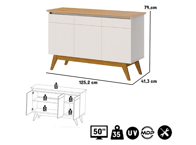 BUFFET BE DESIGN CLASSIC 3P - 4