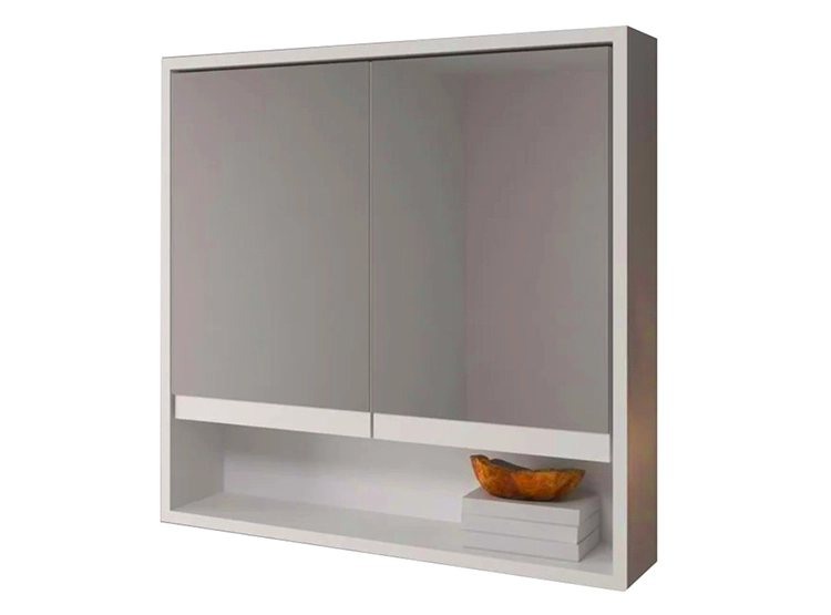 MUEBLE DE BAÑO BE DESIGN AÉREO ESPEJO MDP 2 PUERTAS BLANCO - 1