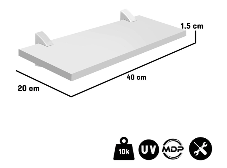SET REPISAS BE DESIGN CONCEPT X2 - 4