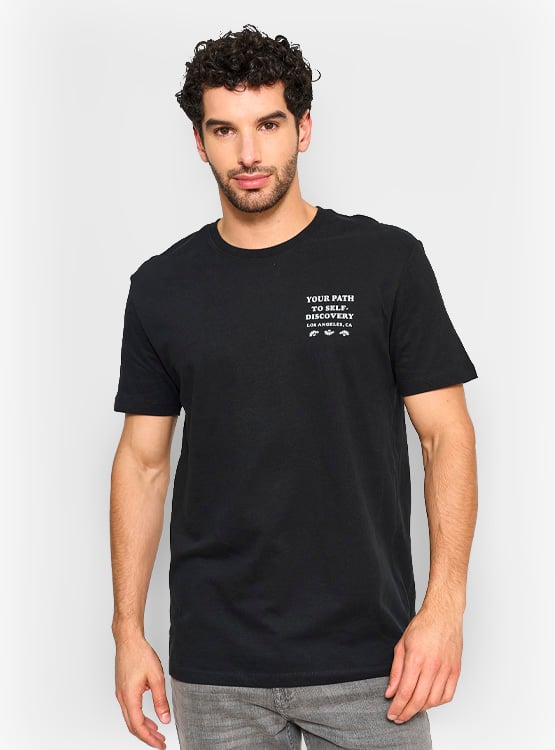 POLERA MANGA CORTA ALGODÓN HOMBRE INDEX PRINT