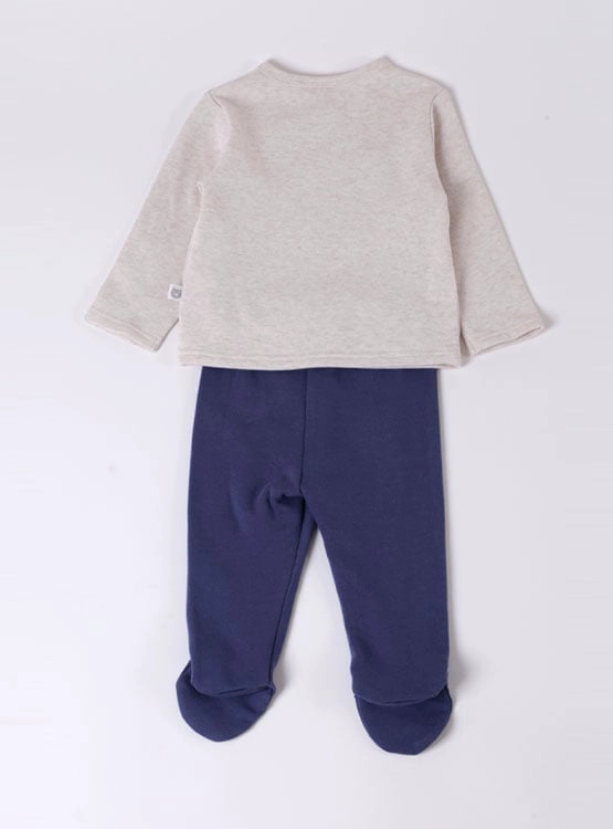 OSITO UNISEX BABY HARVEST FRANELA 2PCS - 2