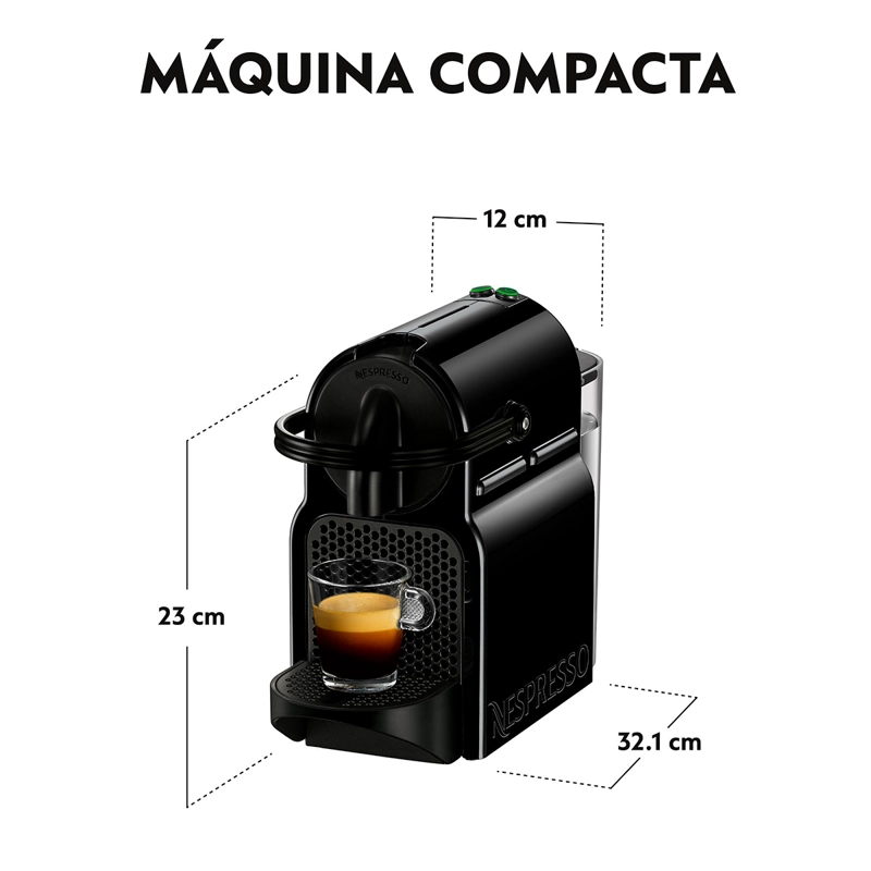 CAFETERA NESPRESSO CÁPSULA INISSIA BLACK SINGLE - 6