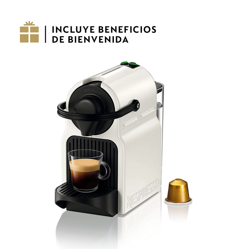 CAFETERA NESPRESSO CÁPSULA INISSIA WHITE SINGLE