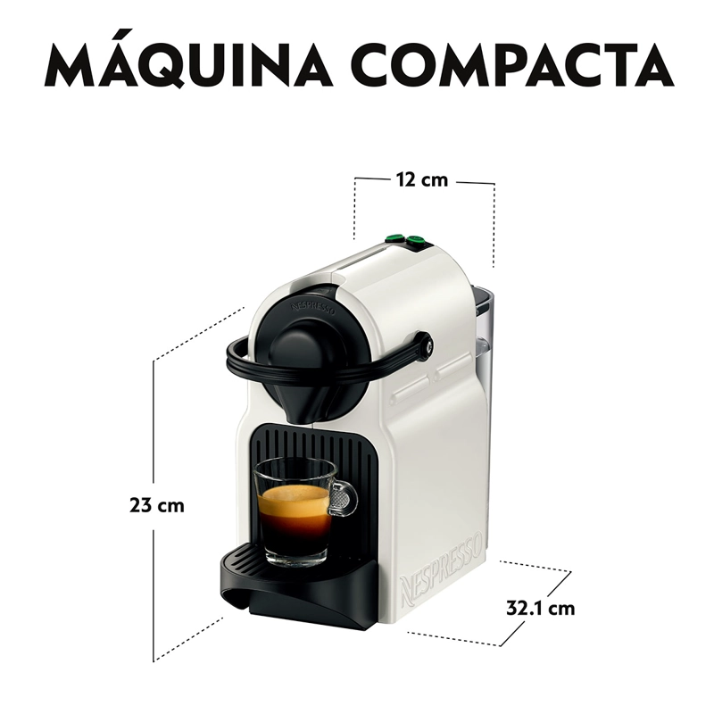 CAFETERA NESPRESSO CÁPSULA INISSIA WHITE SINGLE - 6