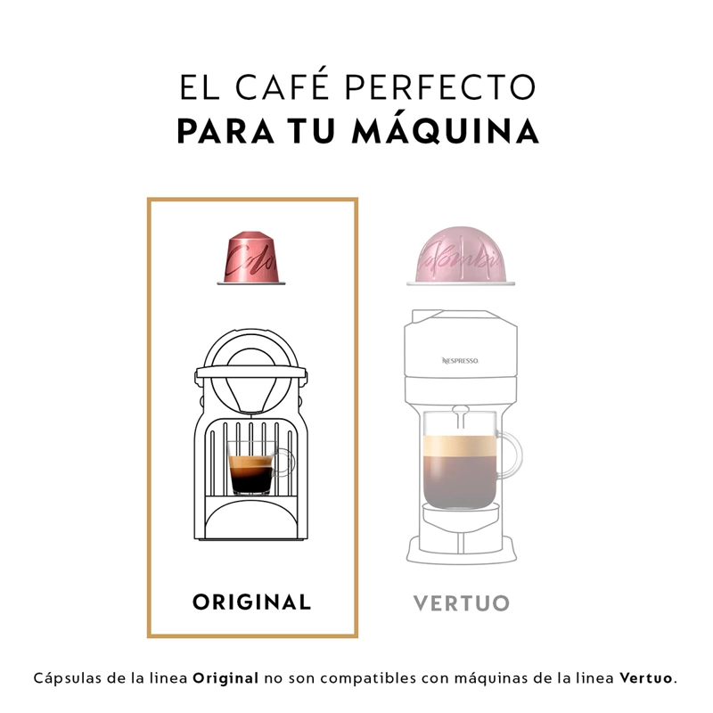 CAFETERA NESPRESSO CÁPSULA INISSIA WHITE SINGLE - 10
