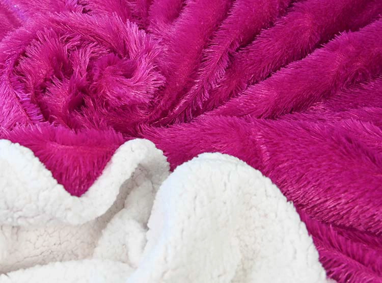 FRAZADA DORAL PLUSH SHERPA LILA 2 PL - 2