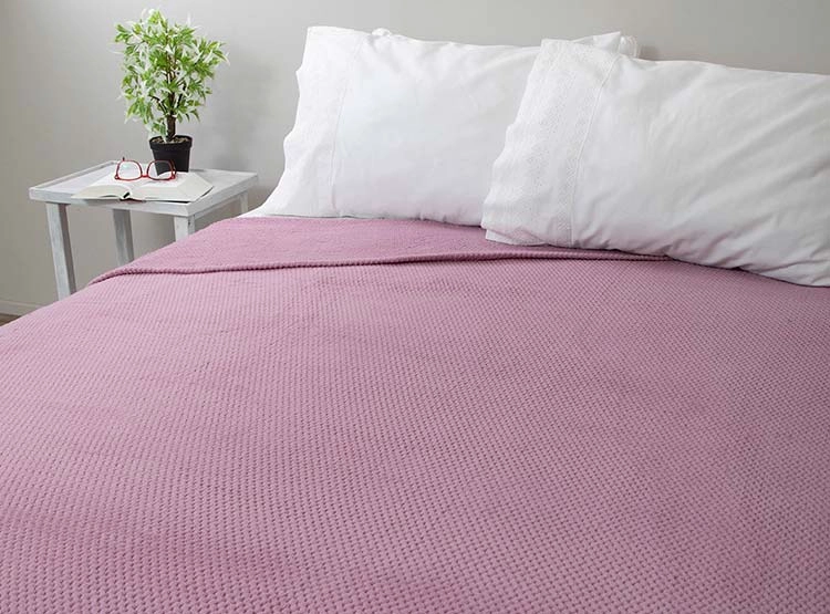 FRAZADA DORAL CORAL POP ROSADO KING - 2