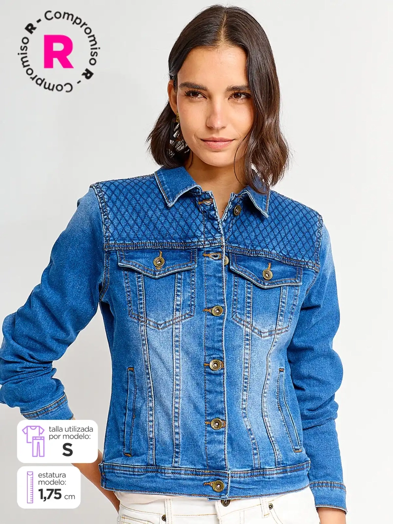 CHAQUETA MUJER REGATTA ALGODÓN CORTA DENIM - 1