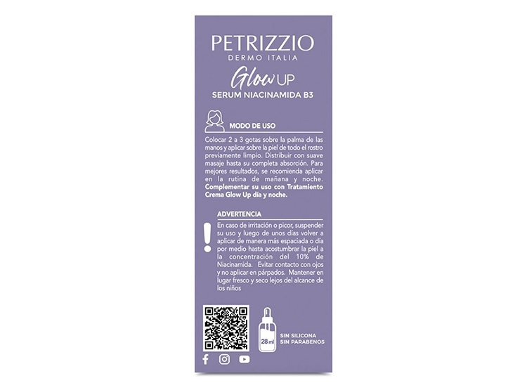 SÉRUM PETRIZZIO GLOW UP NIACINAMIDA 10% 28 ML - 3
