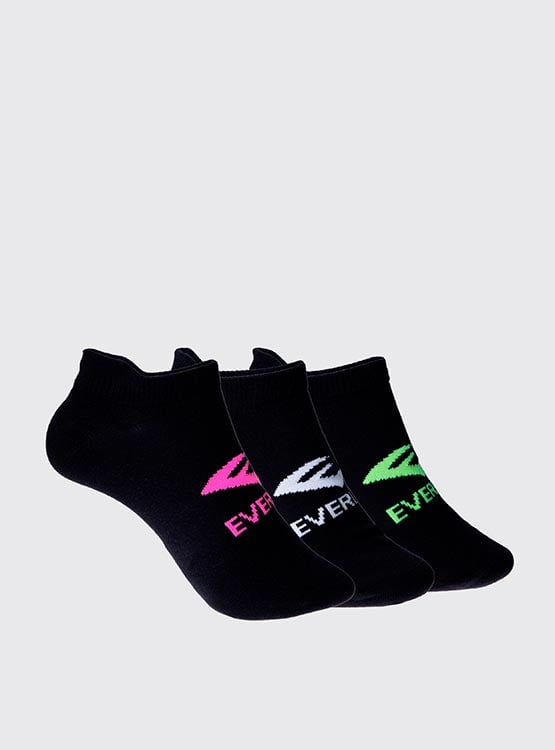 Pack 3 Pares Calcetines Deporte Cortos Everlast