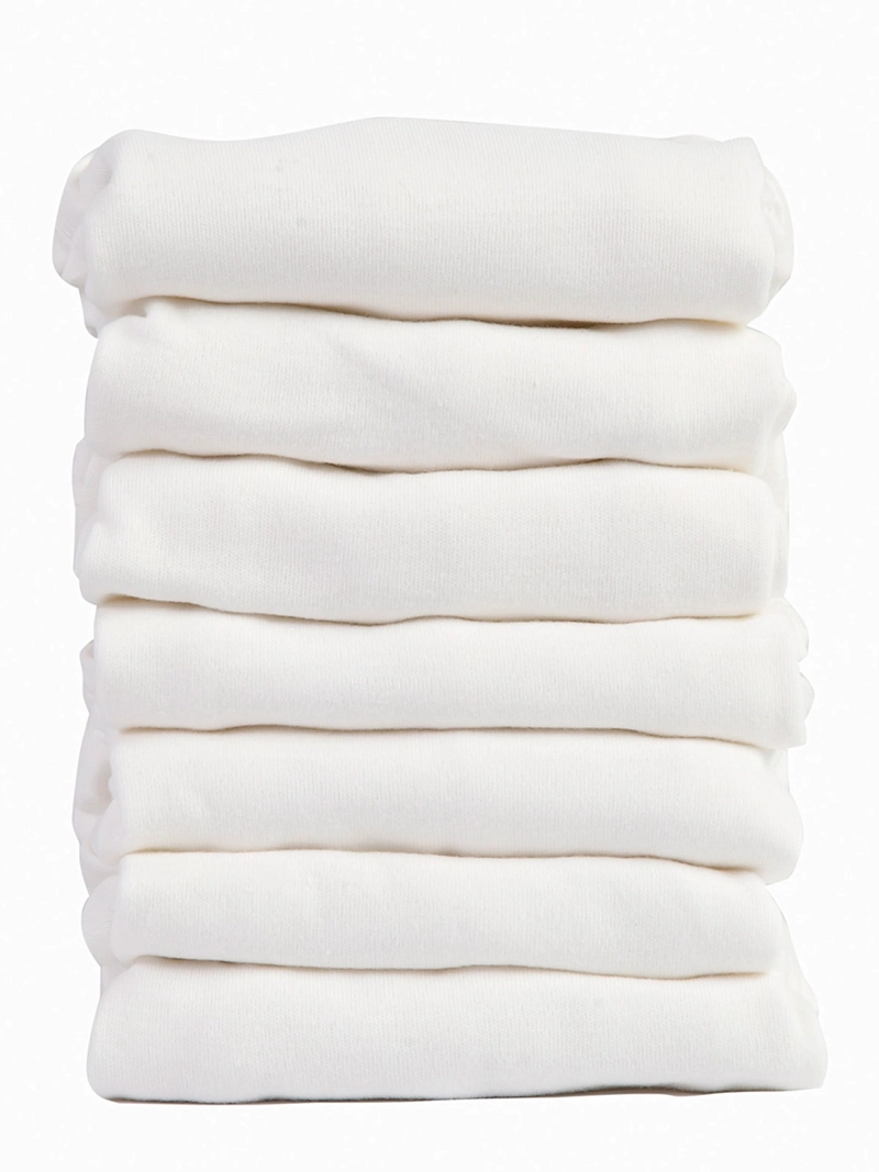 PACK 8 BODYS ALGODÓN UNISEX BEBESIT BLANCO MANGA CORTA - 4