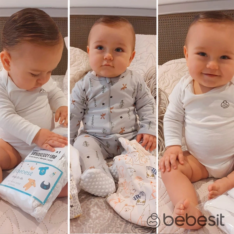 PACK 4 PIJAMA ALGODÓN UNISEX BEBESIT MULTICOLOR - 7
