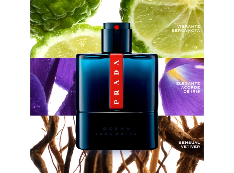 PERFUME PRADA LUNA ROSSA OCEAN HOMBRE EDT 150 ML REFILL - 3