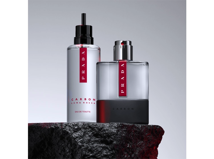 PERFUME PRADA LUNA ROSSA CARBON HOMBRE EDT 150 ML REFILL - 4