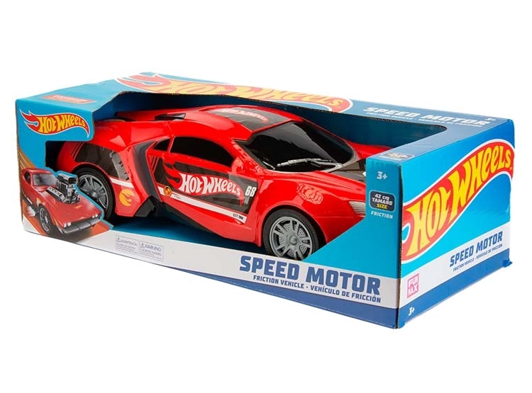 VEHÍCULO FRICCIÓN HOT WHEELS SPEED MOTOR 42 CM - 4