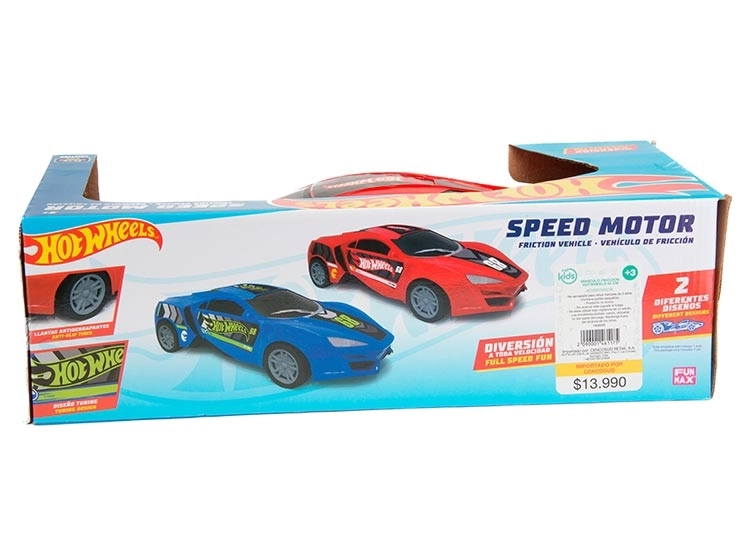 VEHÍCULO FRICCIÓN HOT WHEELS SPEED MOTOR 42 CM - 6