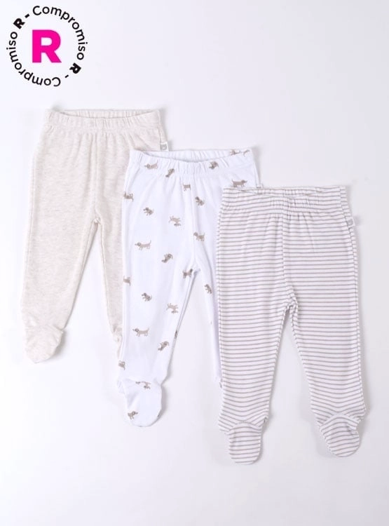 TRIPACK PATITAS UNISEX BABY HARVEST - 1