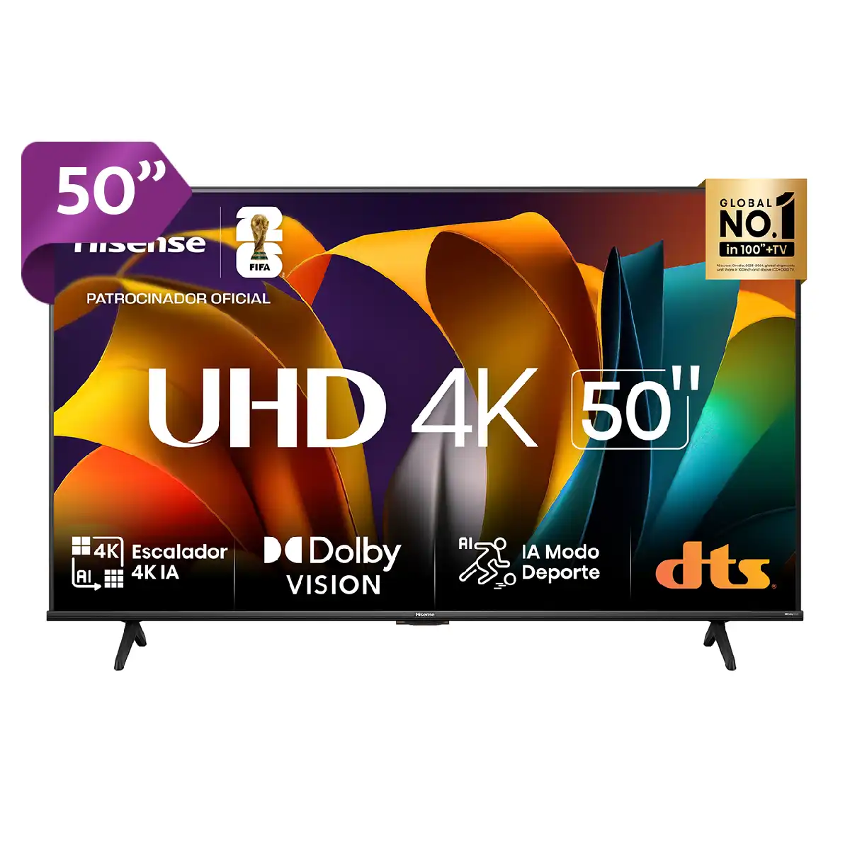 SMART TV HISENSE LED 4K UHD 50” 50A6N