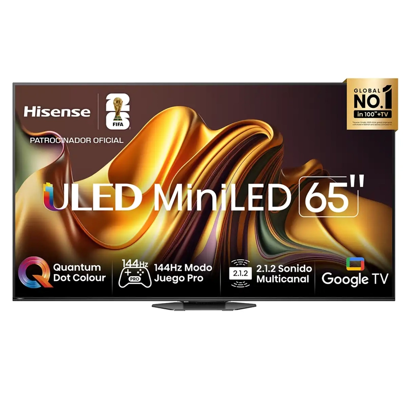 SMART TV HISENSE MINI LED 4K UHD 65” GOOGLE TV 65U8N