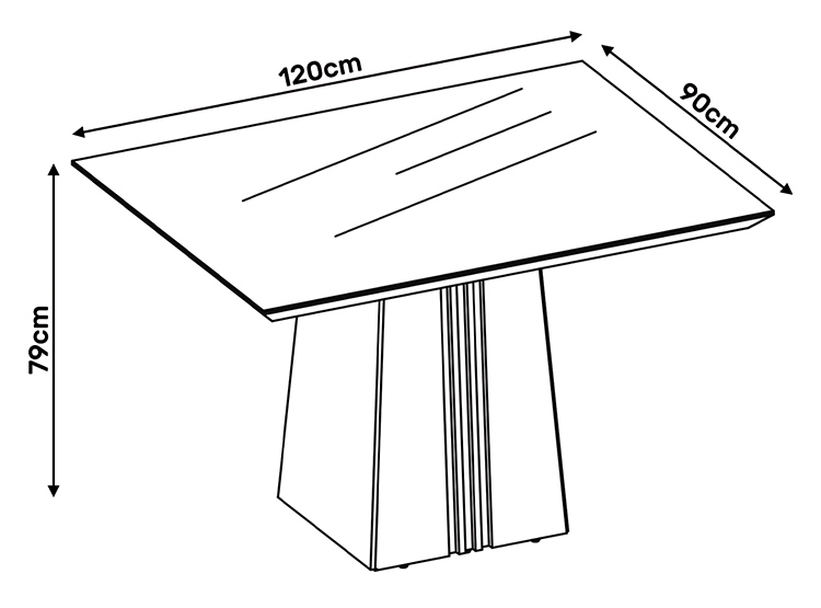 JUEGO DE COMEDOR VEKKA HOME ITALIA 4S - 7