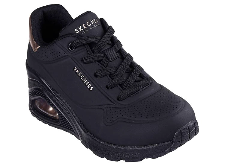 ZAPATILLAS MUJER SKECHERS CASUAL NEGRO UNO WEDGE - 2