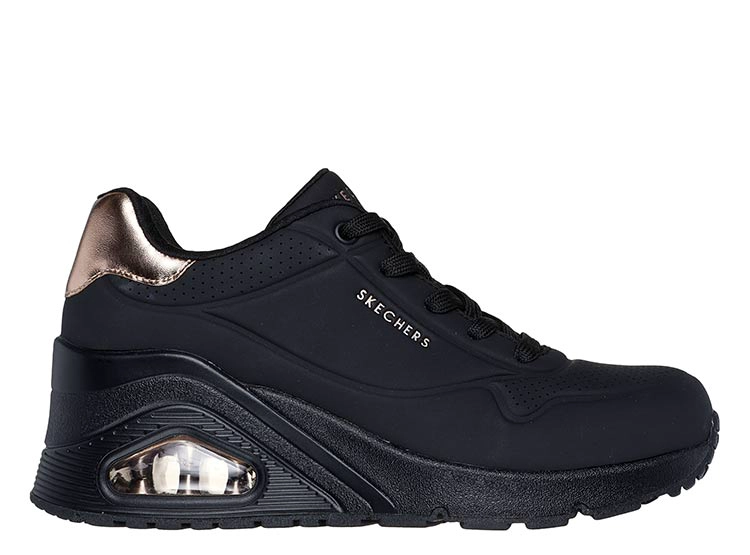 ZAPATILLAS MUJER SKECHERS CASUAL NEGRO UNO WEDGE - 1
