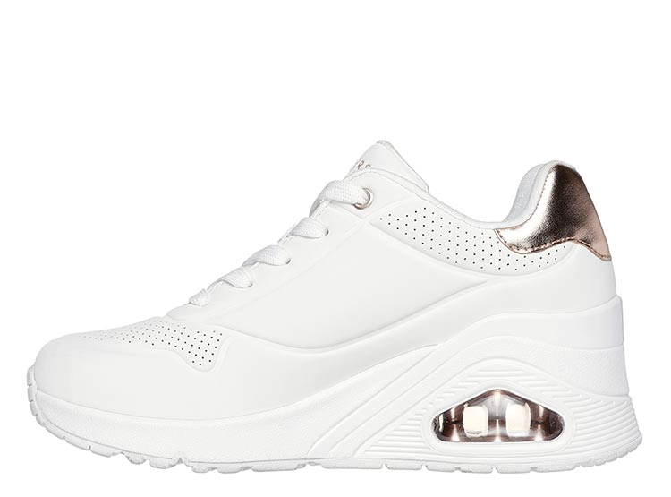 ZAPATILLAS MUJER SKECHERS CASUAL BLANCO UNO WEDGE - 3
