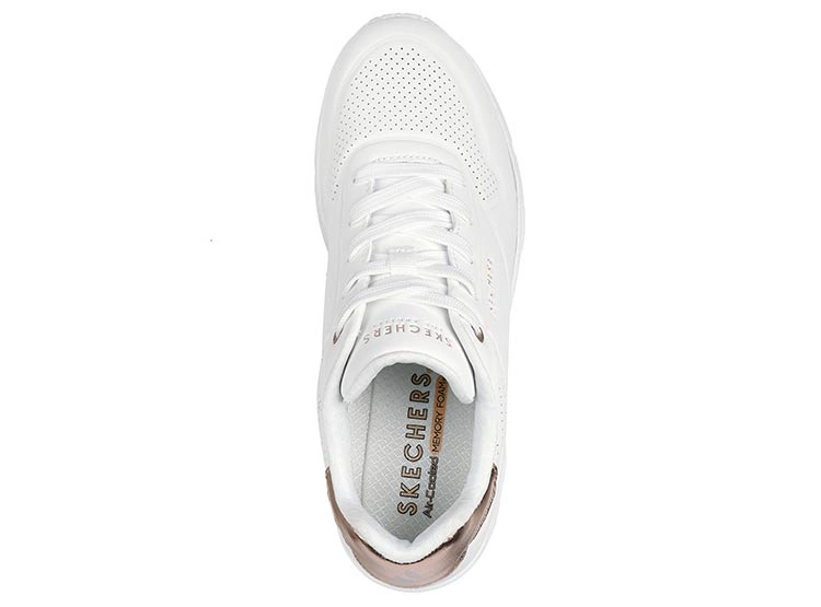 ZAPATILLAS MUJER SKECHERS CASUAL BLANCO UNO WEDGE - 4
