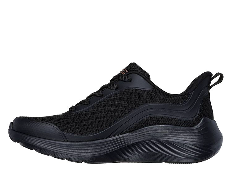ZAPATILLAS MUJER SKECHERS CASUAL NEGRO BOBS SQUAD WAVES - 3