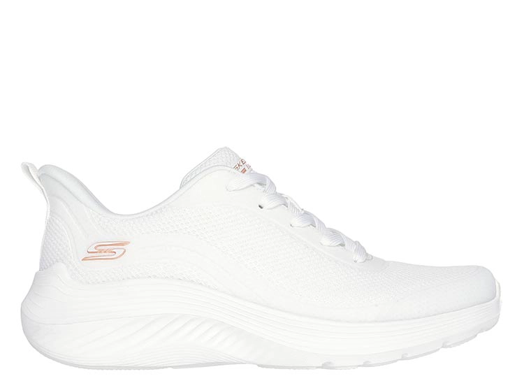 ZAPATILLAS MUJER SKECHERS CASUAL BLANCO BOBS SQUAD WAVES - 1